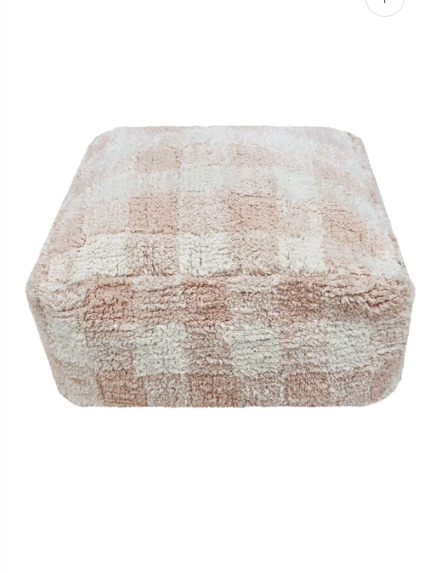 Pouf Vichy - Kinderpoef met ruitjes - Lorena Canals - productfoto - afbeelding 4