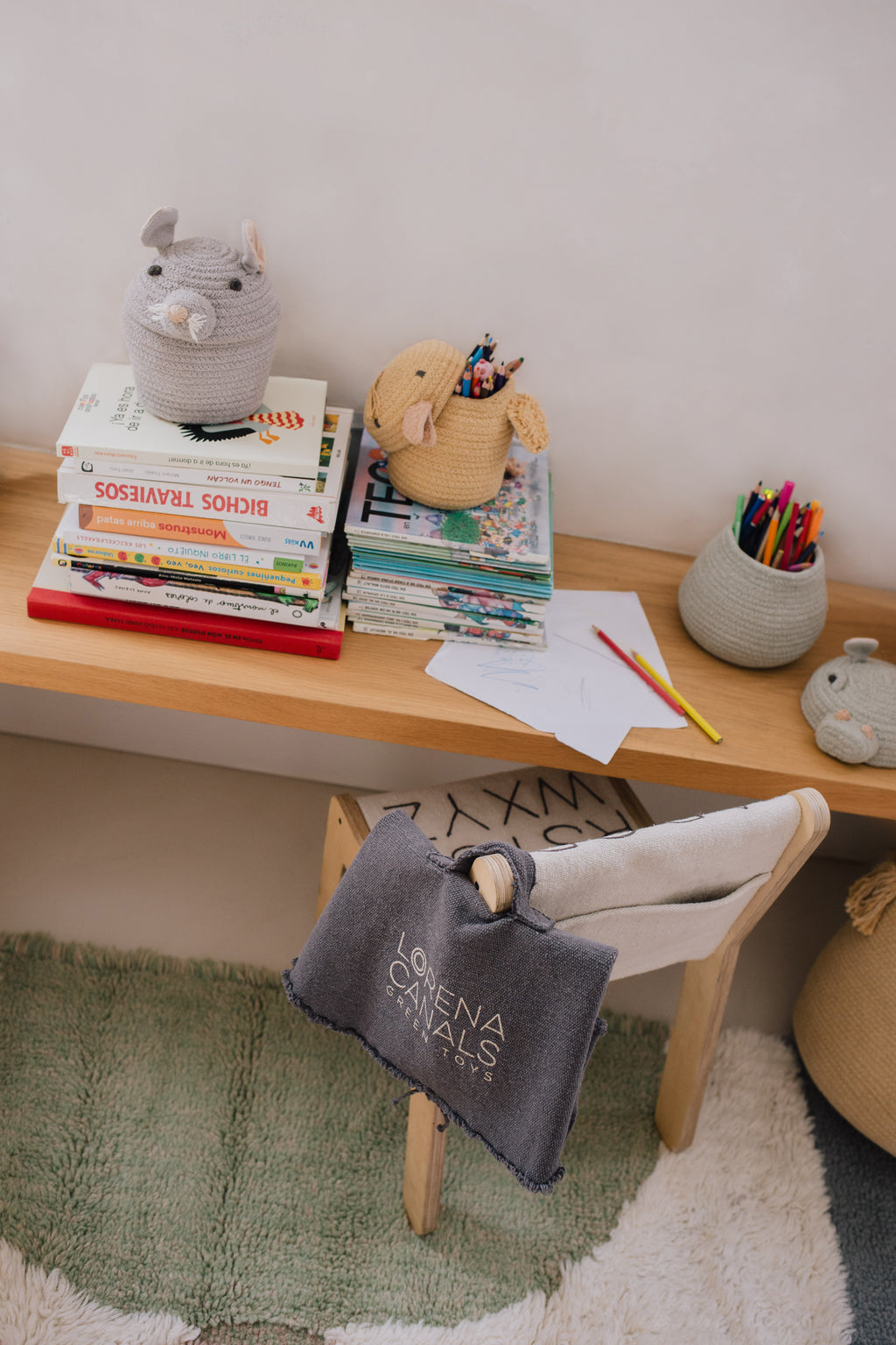 Small World Green Toy Eco-City - Textiele speelset - 50 × 65 cm - Lorena Canals - productfoto - afbeelding 7