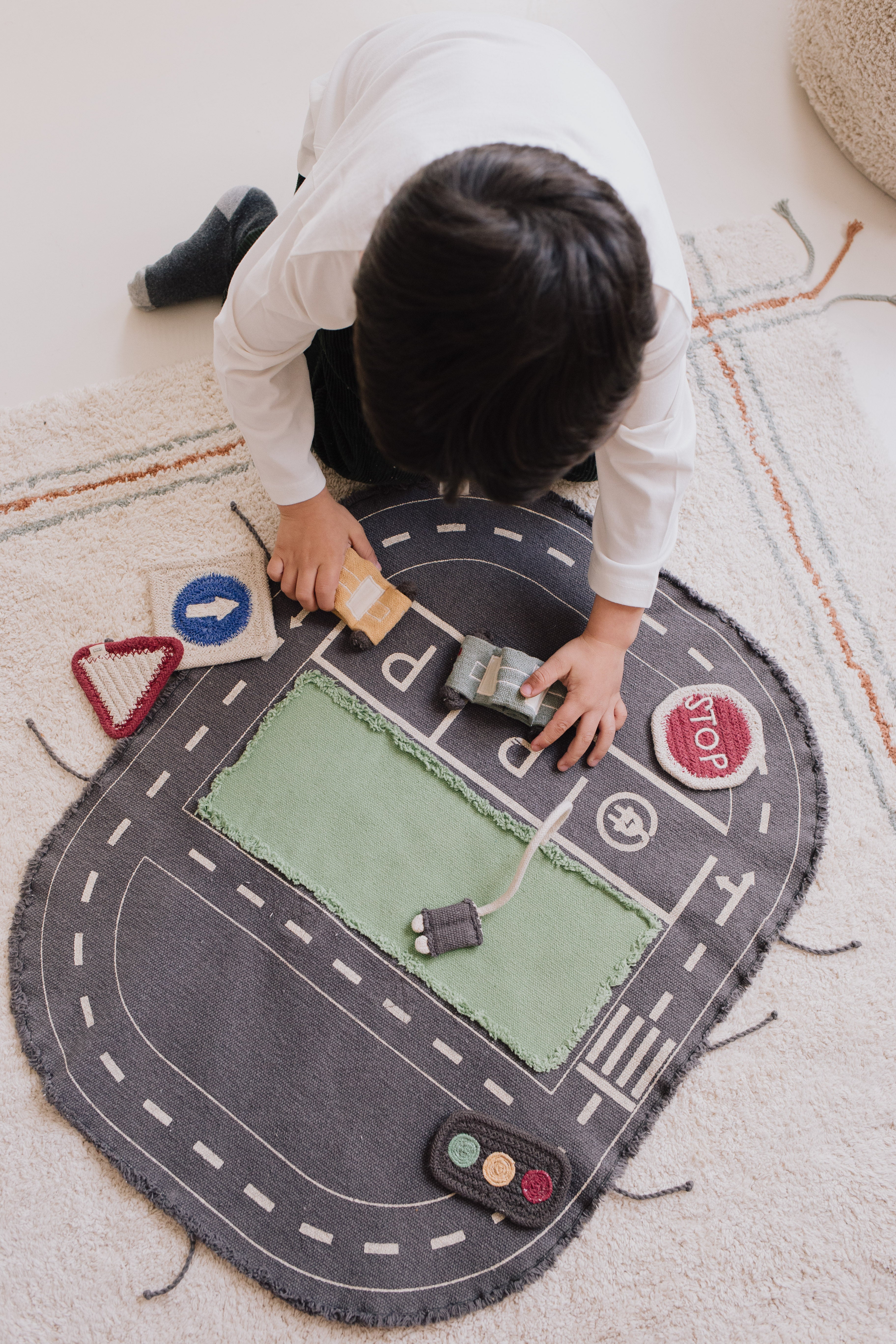 Small World Green Toy Eco-City - Textiele speelset - 50 × 65 cm - Lorena Canals - productfoto - afbeelding 5