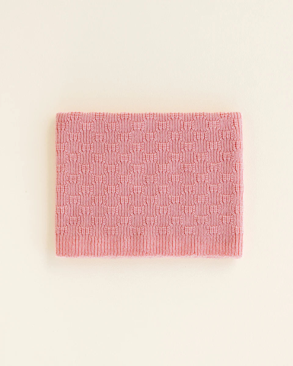 Tube scarf Gigi - 100% extra fine Italiaanse merino wol - Hvid - bubblegum