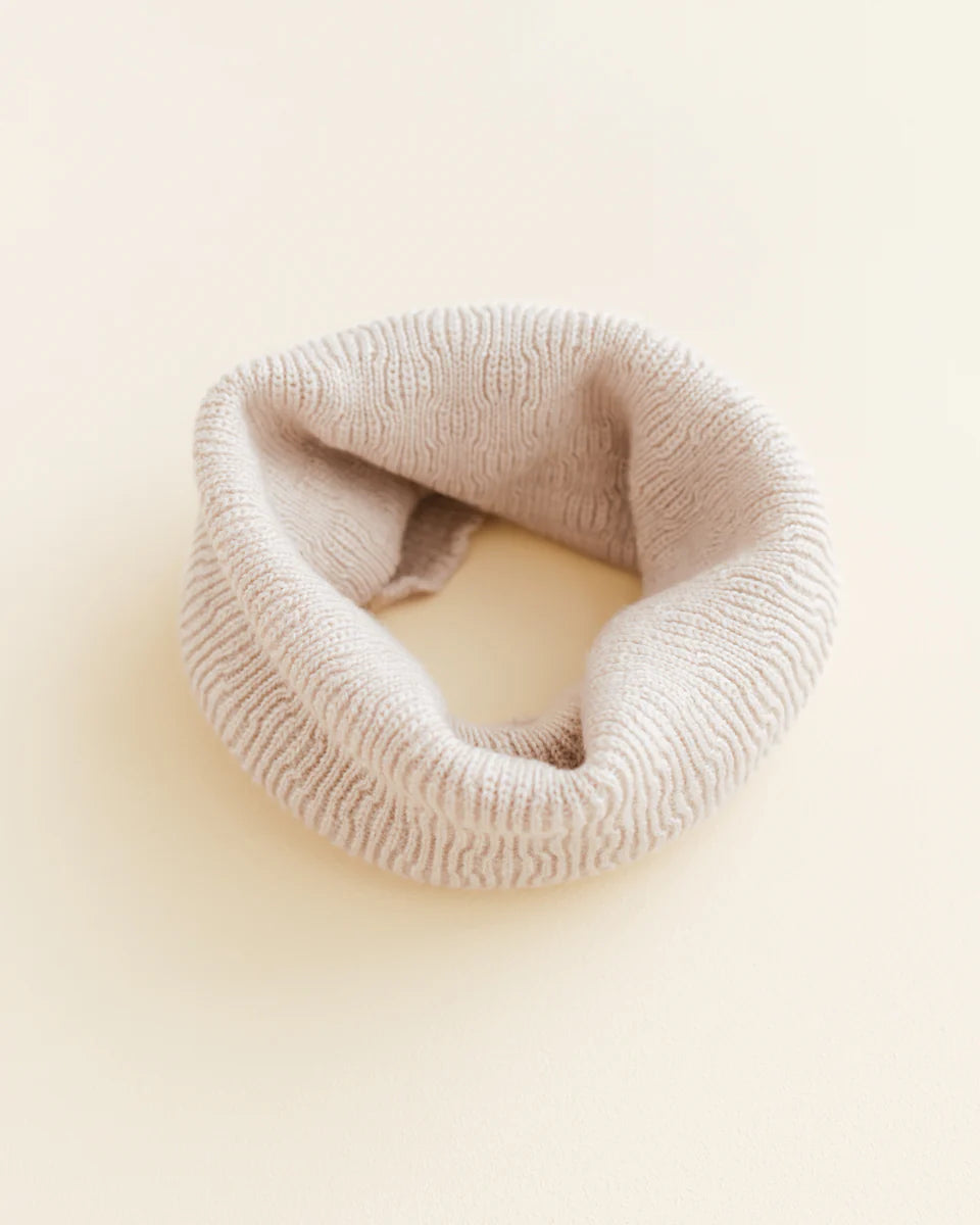 Tube scarf Gigi - 100% extra fine Italiaanse merino wol - Hvid