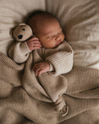 Schnuffeltuch Teddy Tokki - Merinowolle - HVID