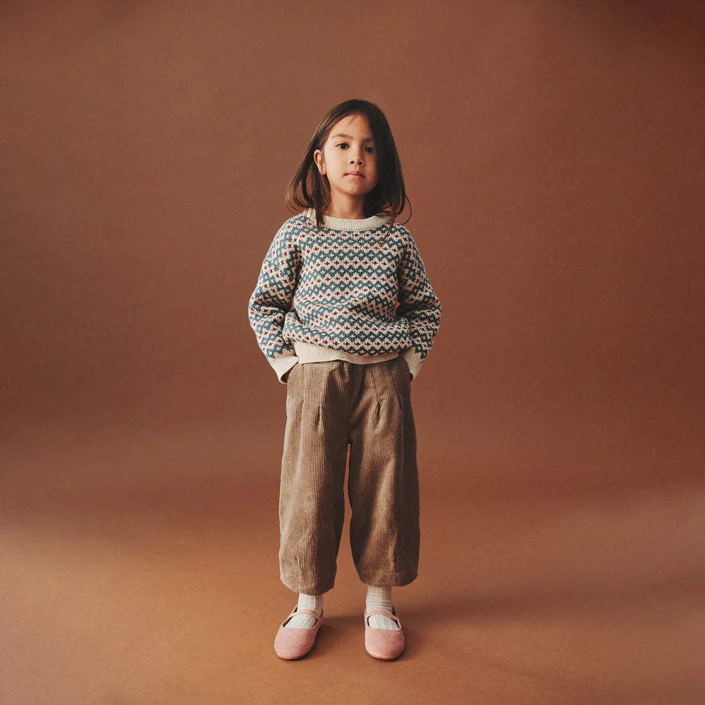 Corduroy broek Juno - Beige - Biologisch katoen - Wheat