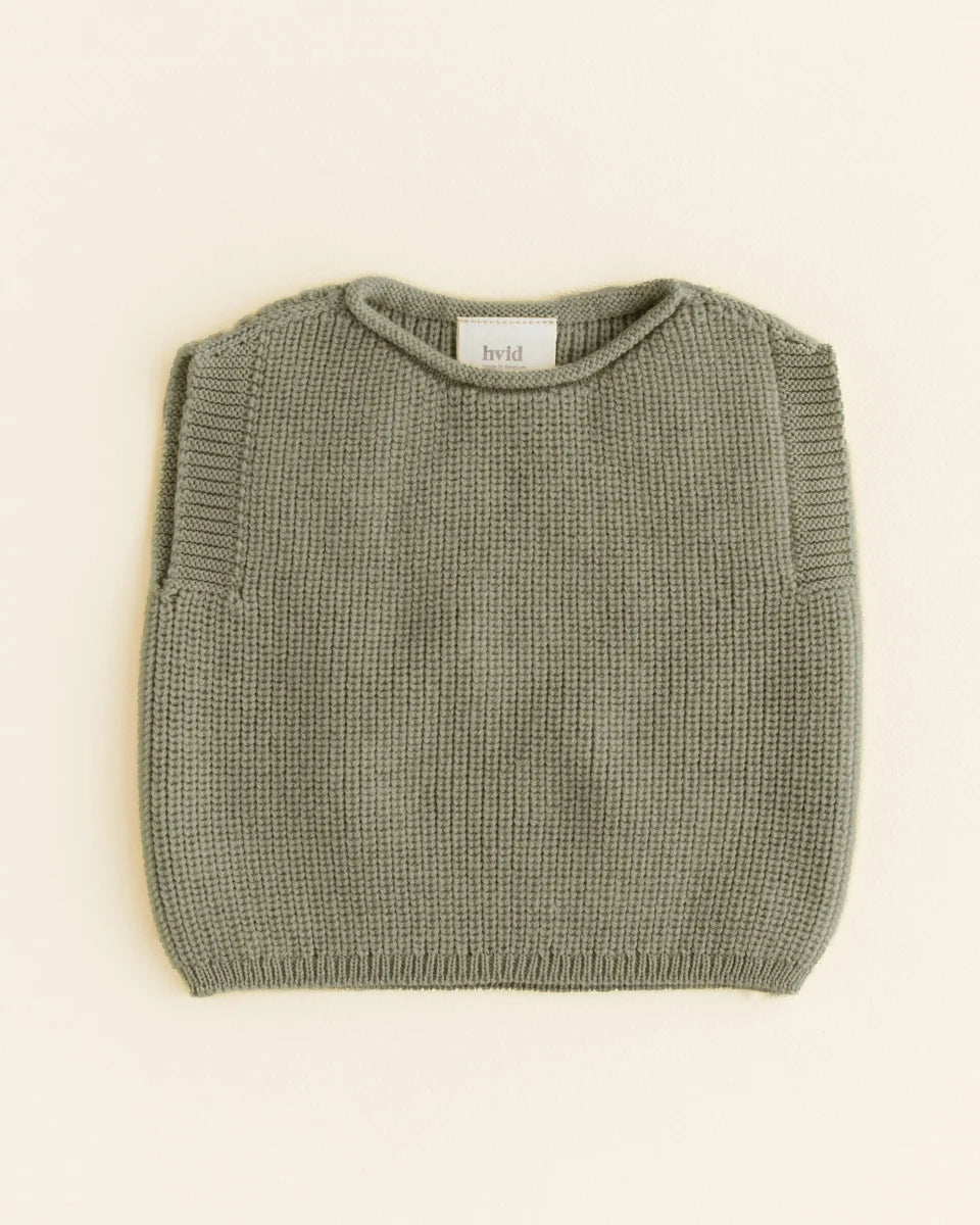 Weste Harvey - Spencer/ärmelloser Pullover - Merinowolle - HVID