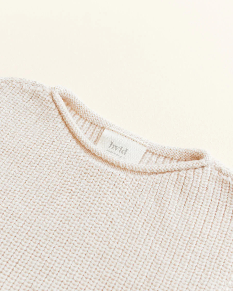 Vest Harvey - Spencer/mouwloos truitje - Cream - Merinowol - HVID