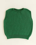 Gilet Harvey Kids - 100 % laine mérinos italienne extra fine - HVID