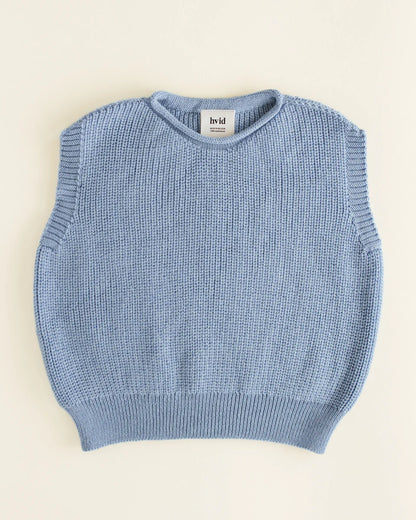 Vest Harvey Kids - 100% extra fine Italiaanse merino wol - HVID
