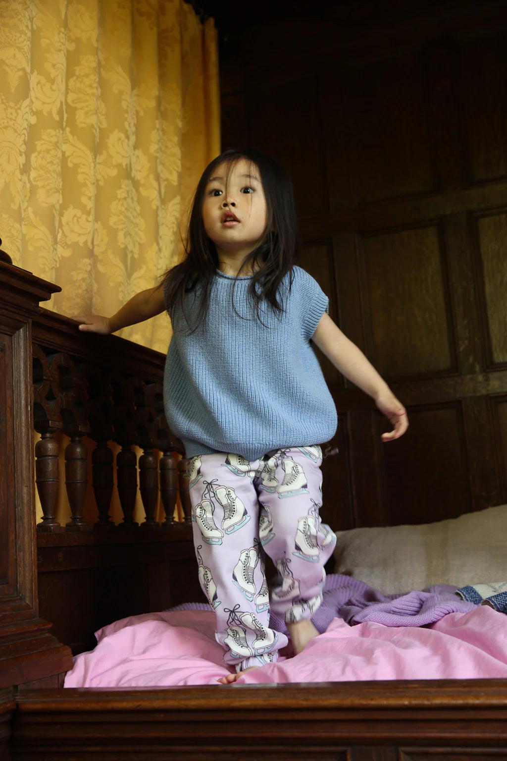 Vest Harvey Kids - 100% extra fine Italiaanse merino wol - HVID - sfeerbeeld