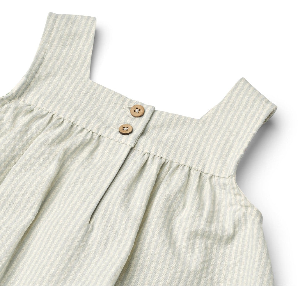 Wheat -  Dress Ruffle Ayla - Jurkje - 100% biologisch katoen close up - close up