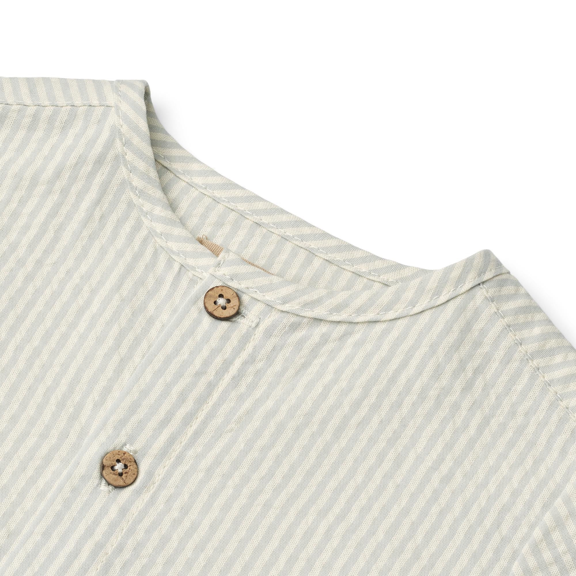 Wheat - Shirt Shelby - Overhemd top - 100% biologisch katoen - close up