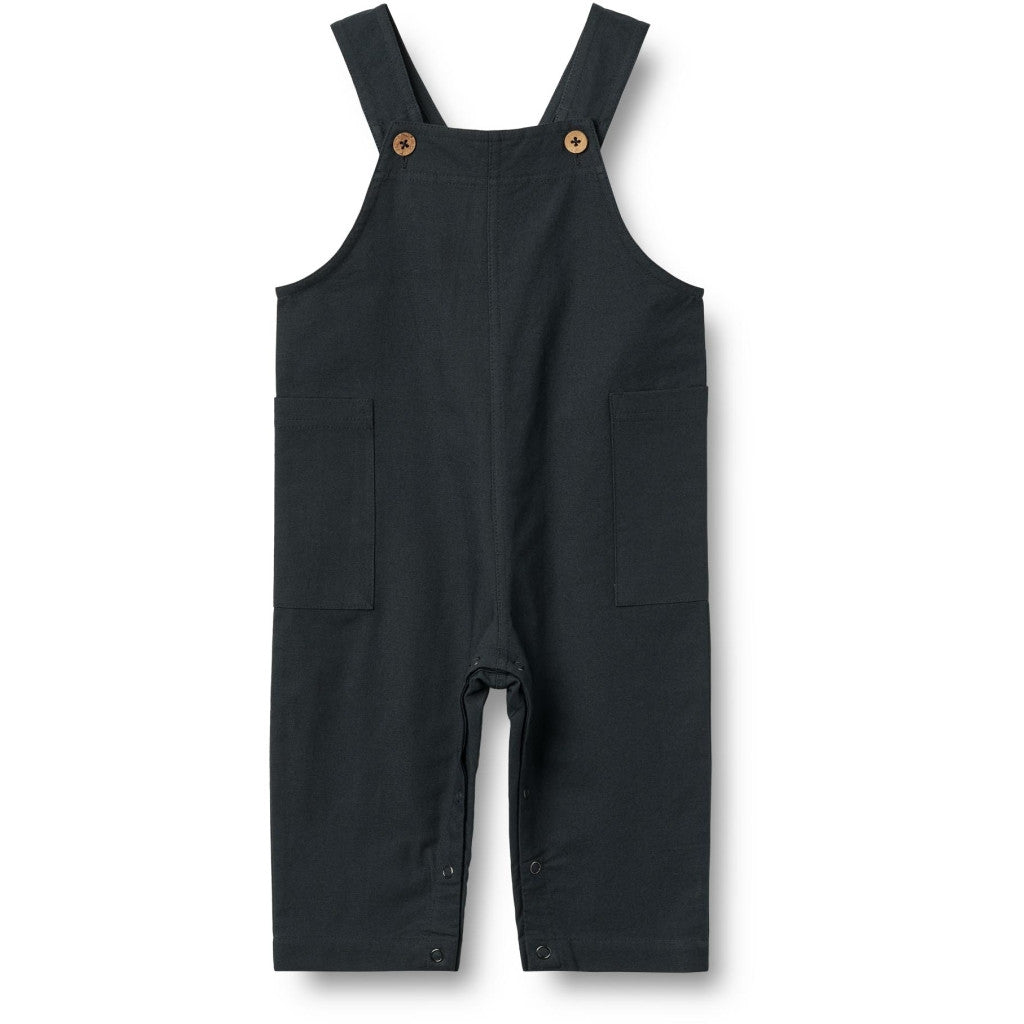 Wheat - Overall Ivan - Tuinbroekje - 100% biologisch katoen - voorkant navy