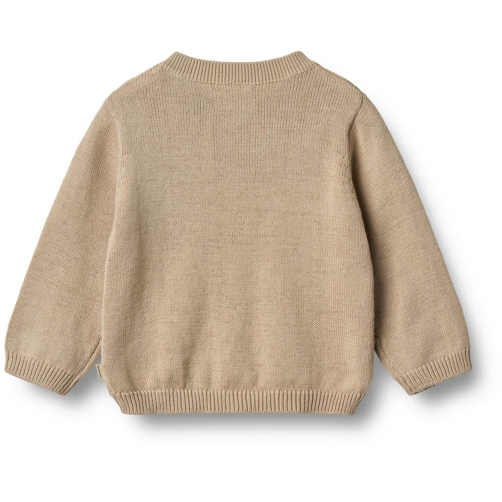 Wheat - Knit Cardigan BjÃ¸rn - Gebreid vestje - 100% biologisch katoen achterkant