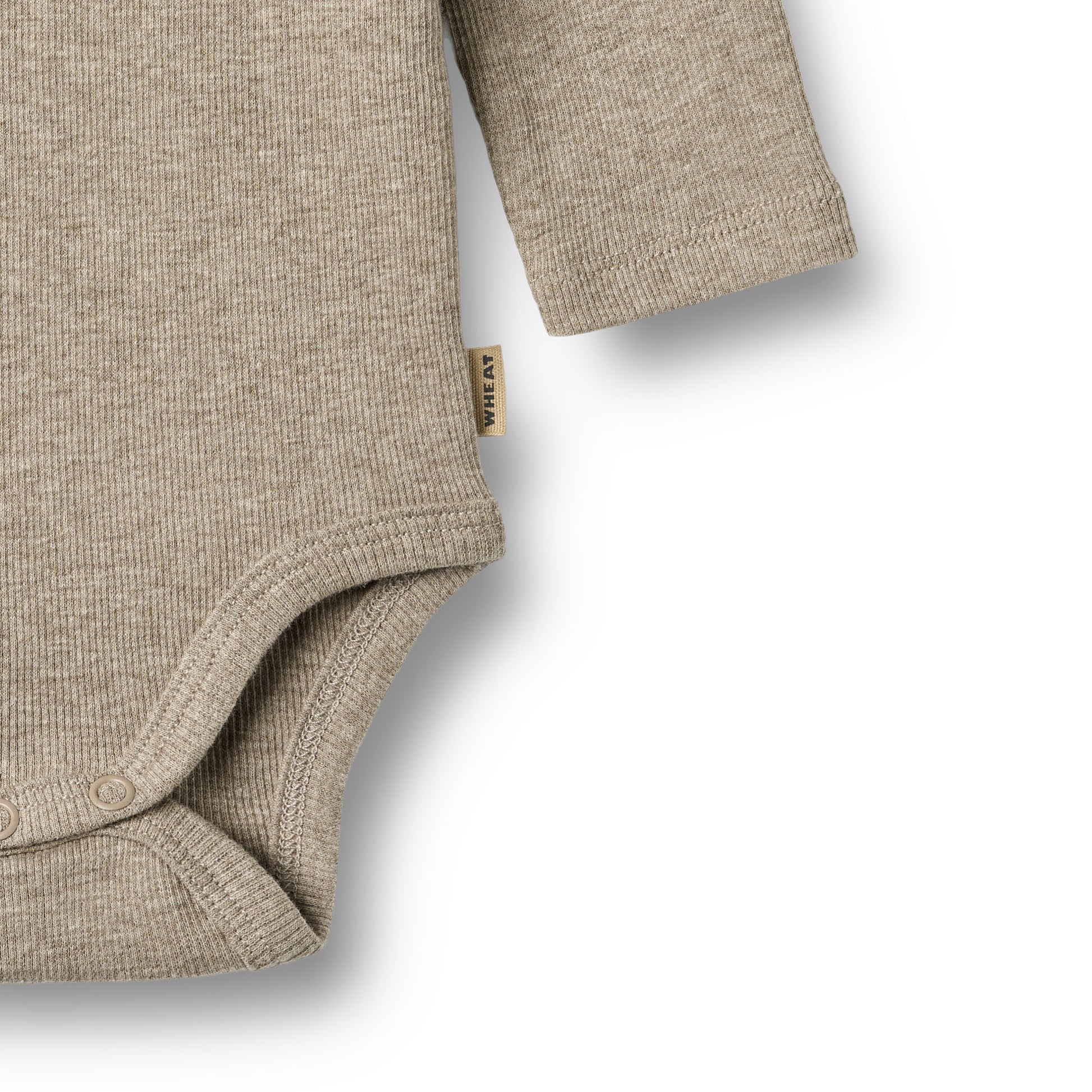Wheat - Rib Body L/S Spencer - Romper met lange mouwen - 100% biologisch katoen - close up