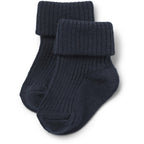Wheat - Wool Rib Socks Ziggy - Wollen baby sokken - 80% wol