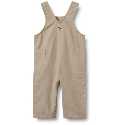 Wheat - Overall Ivan - Tuinbroekje - 100% biologisch katoen - achterkant beige