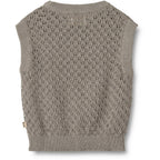 Wheat - Knit Vest Saga - Gebreide spencer - 100% biologisch katoen - achterkant