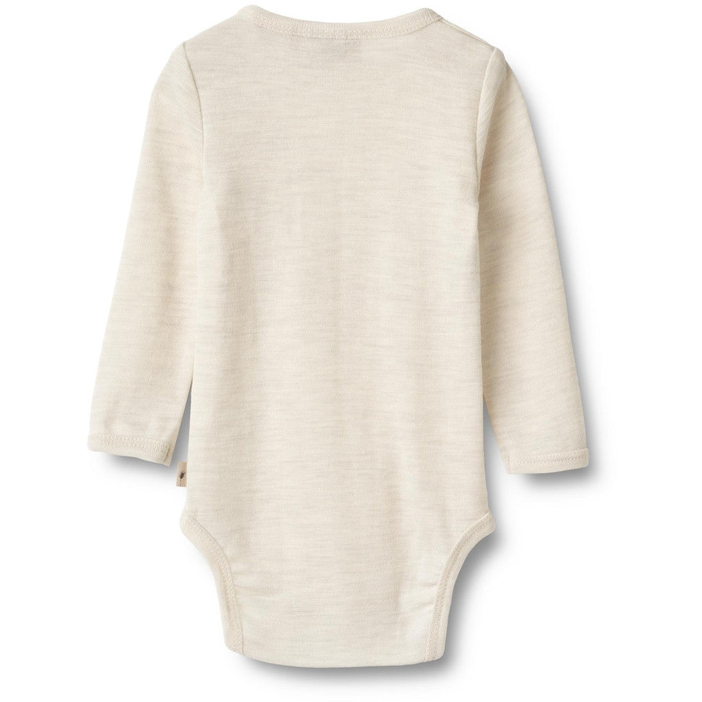 Wheat - Wool Body L/S Lucca - Romper - 100% merino wol - achterkant