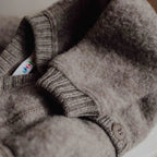 Buitenpak - Wol fleece overall - 100% merino wol - Joha - close up