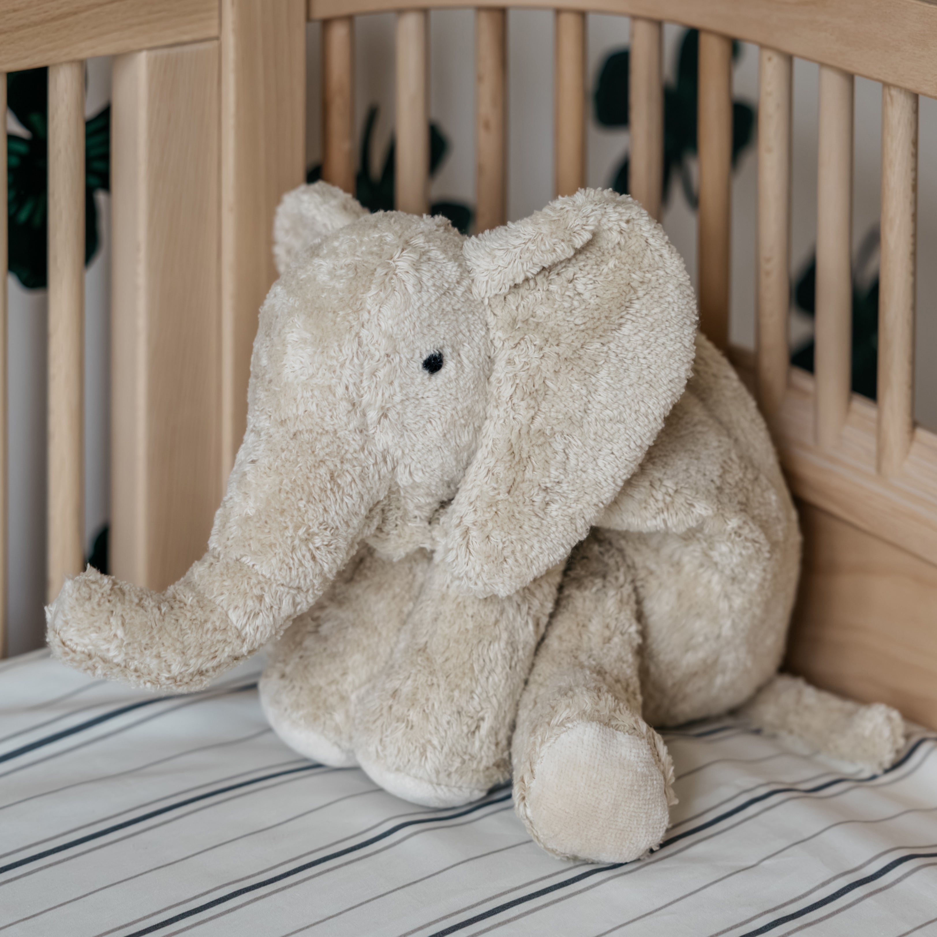 Warmteknuffel olifant Small - Biologisch katoen & schapenwol - Linen - Senger Naturwelt