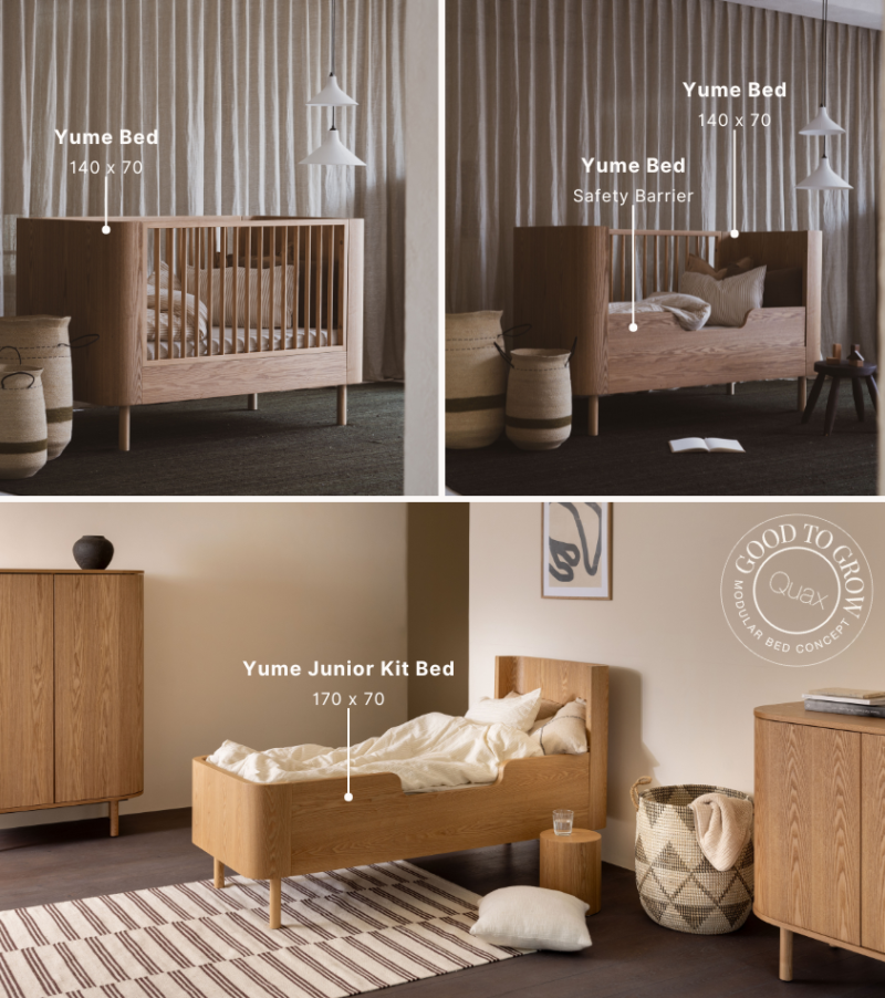 Yume Uitvalbeschermer - 140 x 70 cm - Natural Ash - Quax - productfoto - afbeelding 4