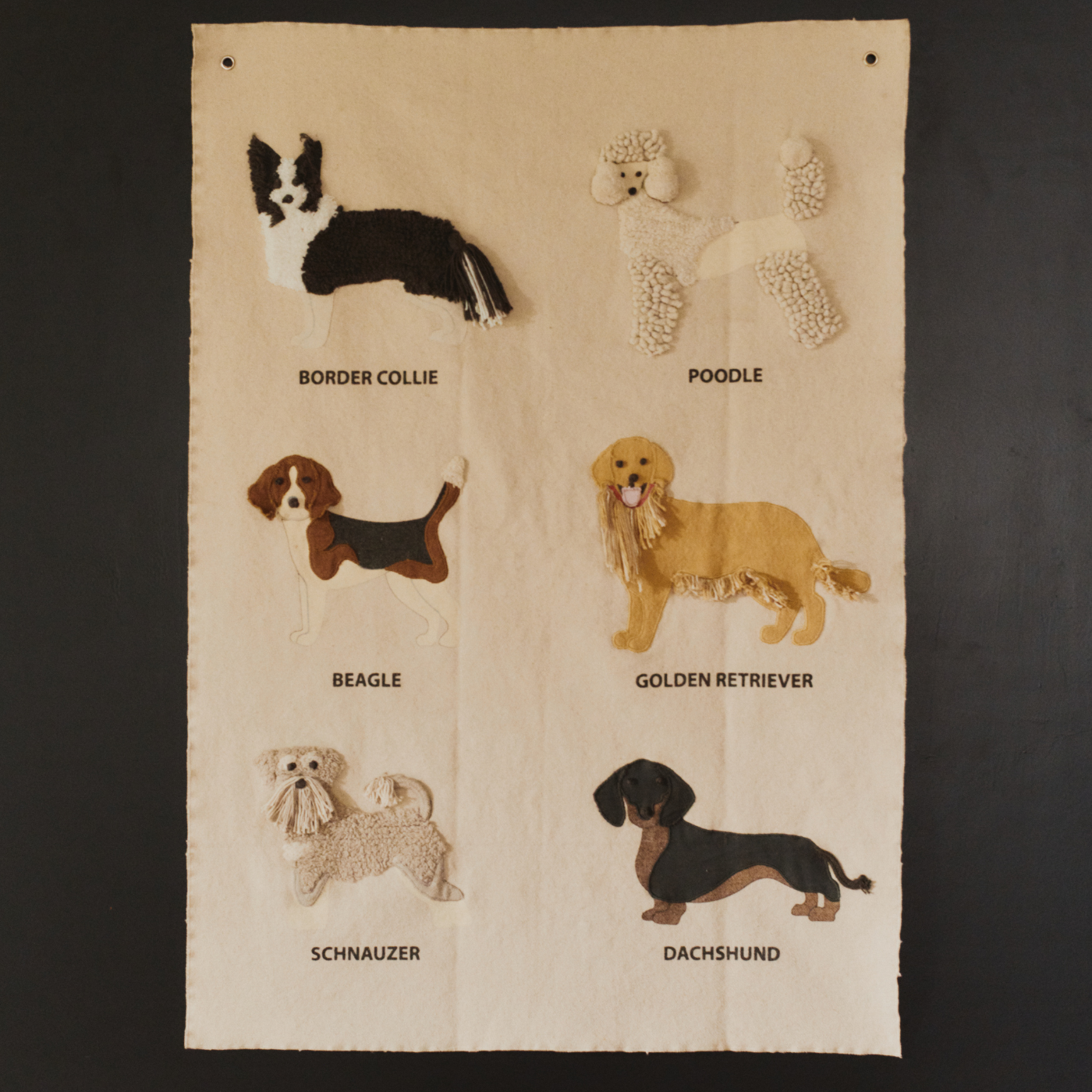 Wall Hanger Dogs - Wandkleed met hondenrassen - 70 × 100 cm - Lorena Canals - productfoto - afbeelding 4