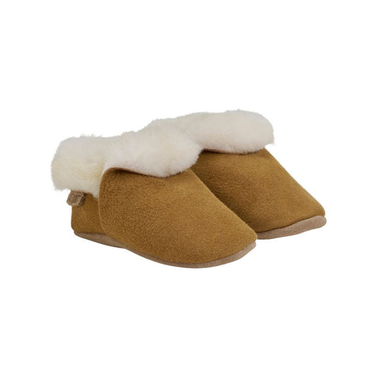 Slofjes Teddy - Suede - Tofu/off white - Huttelihut