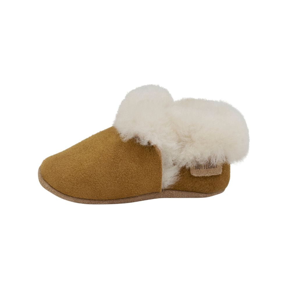 Slofjes Teddy - Suede - Camel - Huttelihut - productfoto