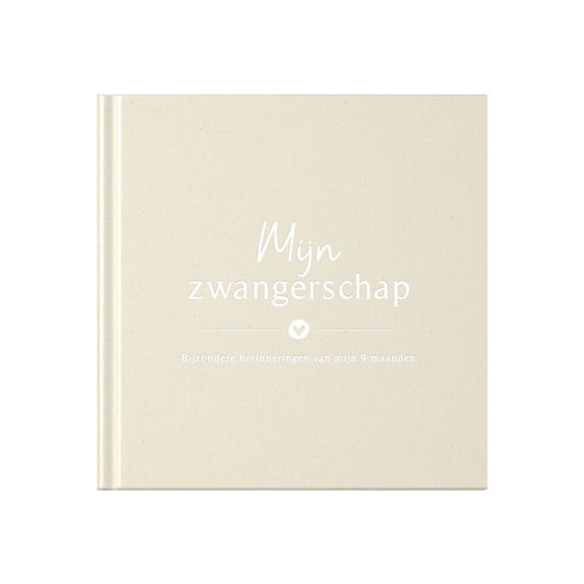 Baby invulboekje - Invulboek Mijn Zwangerschap - Linnen Beige - Fyllbooks