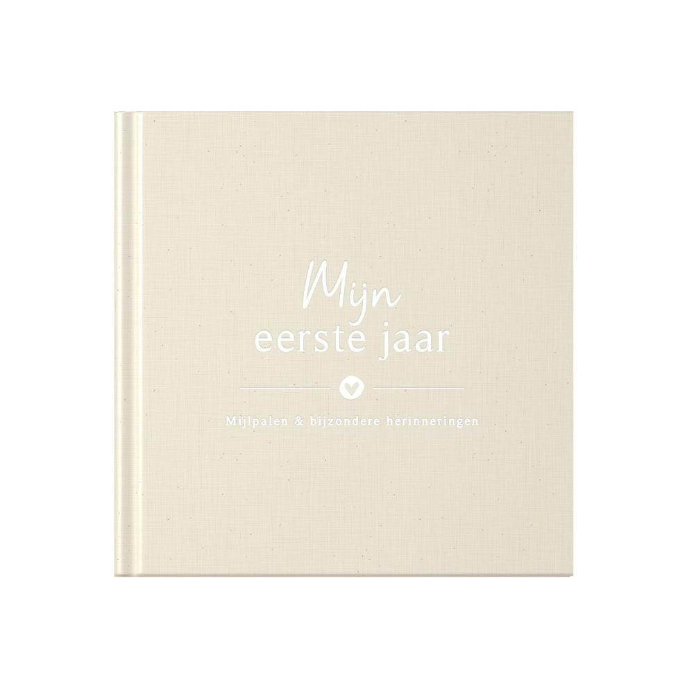 Baby invulboekje - Mijn eerste jaar – Linnen Beige - Fyllbooks