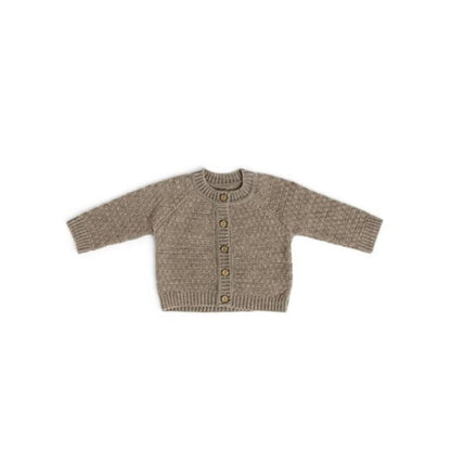 Gebreid vestje - Square knit - Merino wol - Bruin - Smallstuff