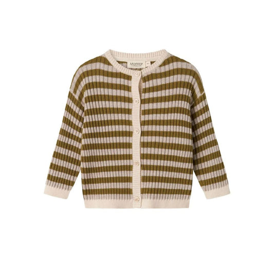 Vestje Tob - Biologisch katoen/modal - Dark bronze stripe - Marmar Copenhagen
