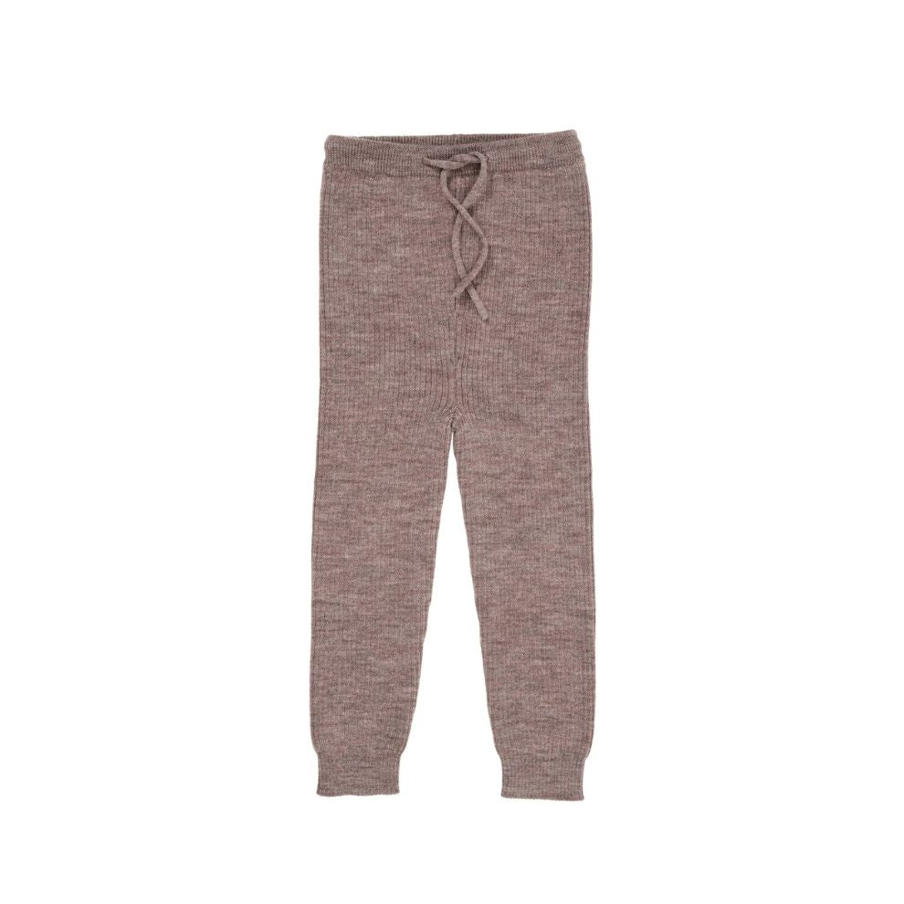 Gebreid broekje - Merino Classic Rib Leggings - Merinowol - Nature Melange - Copenhagen Colors - productfoto