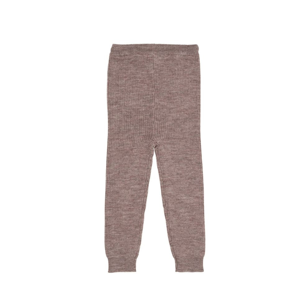 Gebreid broekje - Merino Classic Rib Leggings - Merinowol - Nature Melange - Copenhagen Colors - productfoto - afbeelding 3