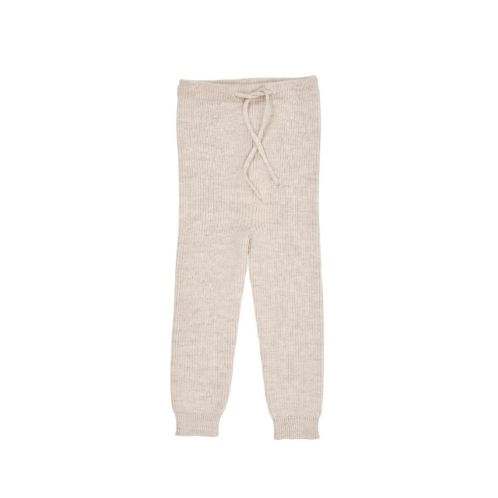 Gebreid Baby Broekje - Merino Classic Rib Leggings - Merinowol - Pale Cream - Copenhagen Colors