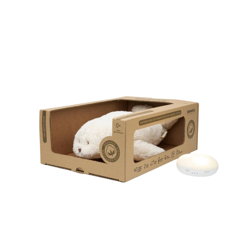 Knuffel met geluid - Sensory Humming Seal 2.0 - Sand - Moonie