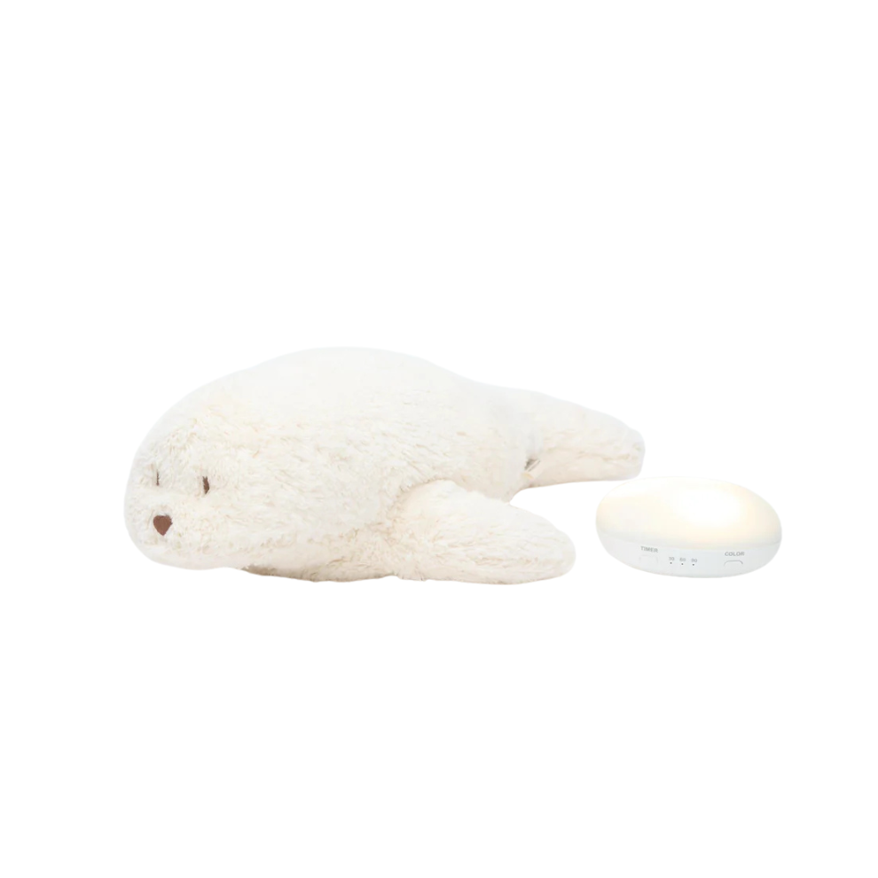 Knuffel met hartslag & white noise - The Humming Bunny 2.0 - Biologisch GOTS katoen - Moonie - productfoto - afbeelding 4