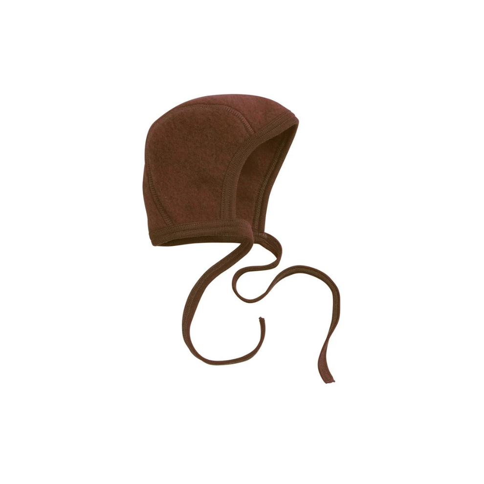 Strik mutsje wol fleece - Cinnamon-Kaneel - Engel Natur