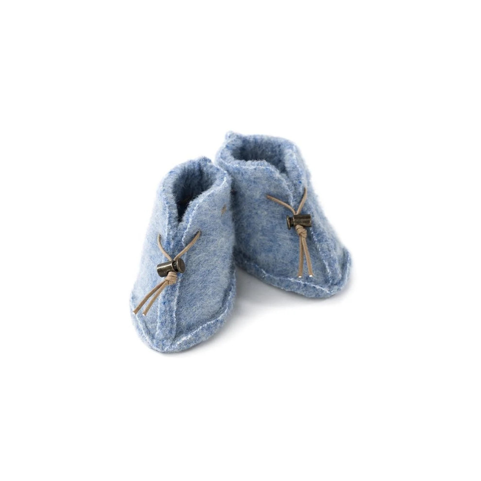 Wollen Baby Slofjes - Emo - Natuurlijke wol - Alwero