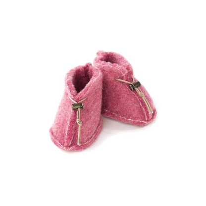 Wollen Baby Slofjes - Emo - Natuurlijke wol - Alwero