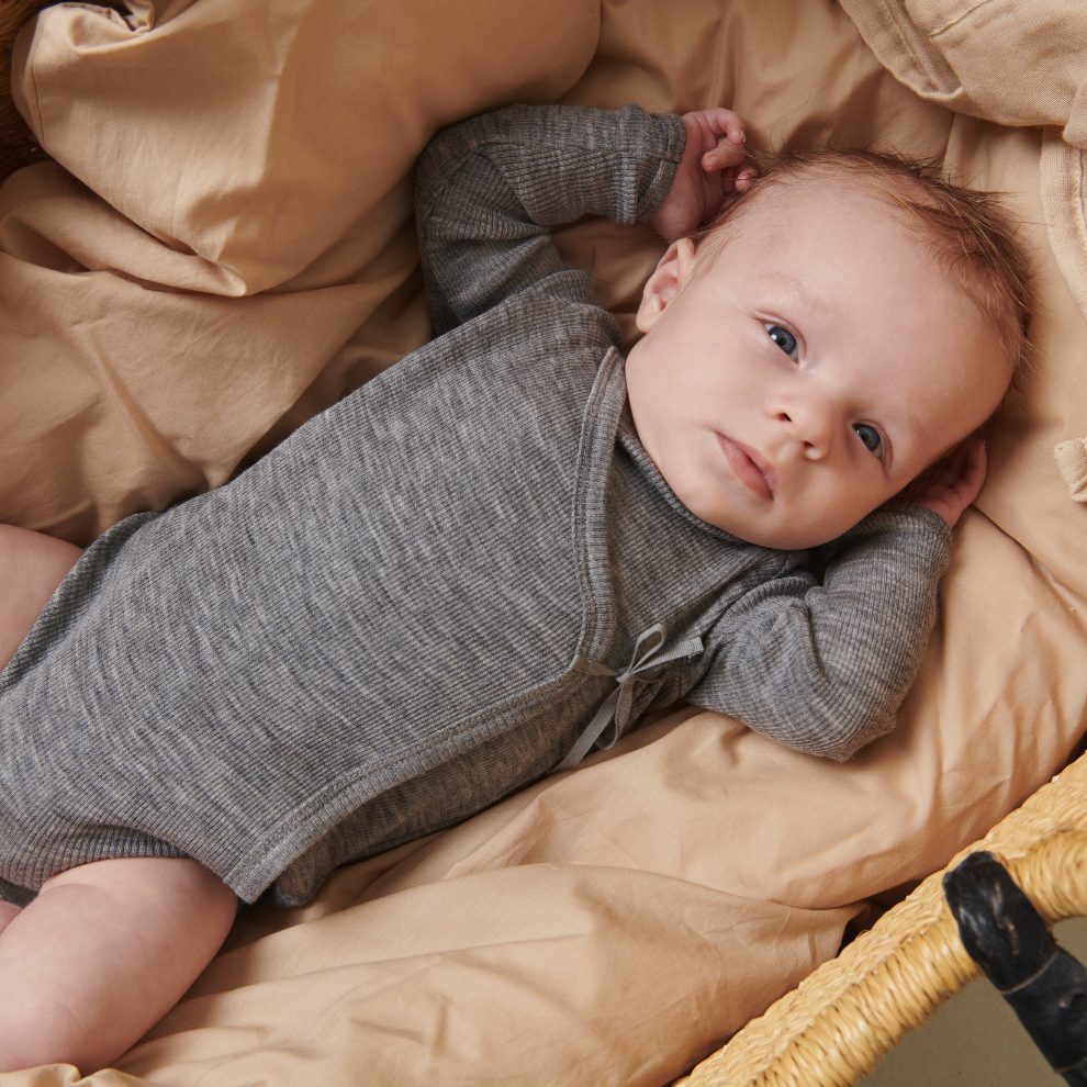 Overslagromper - Belita Wool rib - Merino wol - MarMar Copenhagen