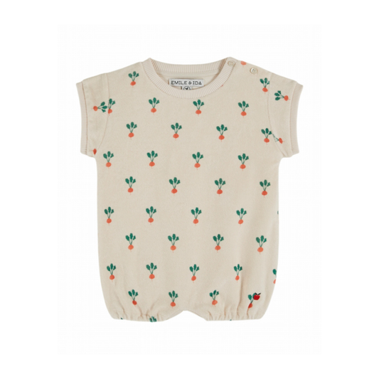 Playsuit Beetles - Terry - Combibloomer Print - Emile et Ida