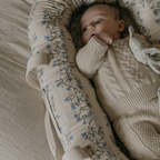 Baby Nest - Bellflower - Babylft - Biologisch katoen - Blauwe bloemen - Garbo & Friends - Garbo&Friends - productfoto - afbeelding 8