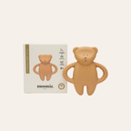 Bijtspeeltje Beer - Teether Bear Cappuccino natur - Natuurrubber - Moonie - verpakking