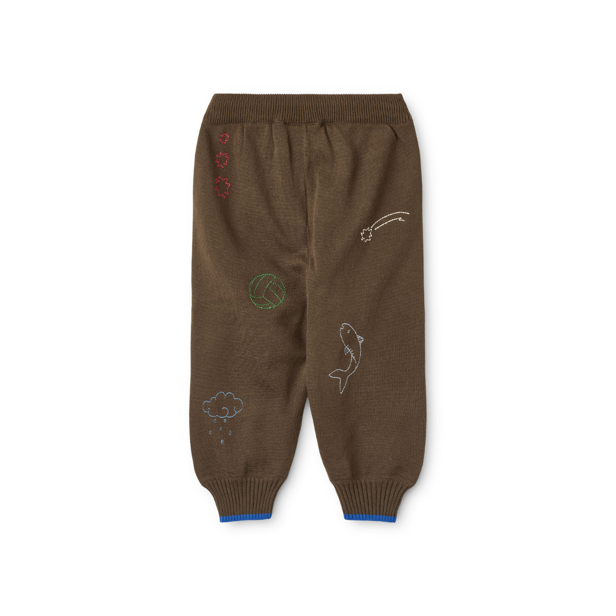 Gebreide joggingbroek Gustav – Mosswood – 100% katoen – Flöss