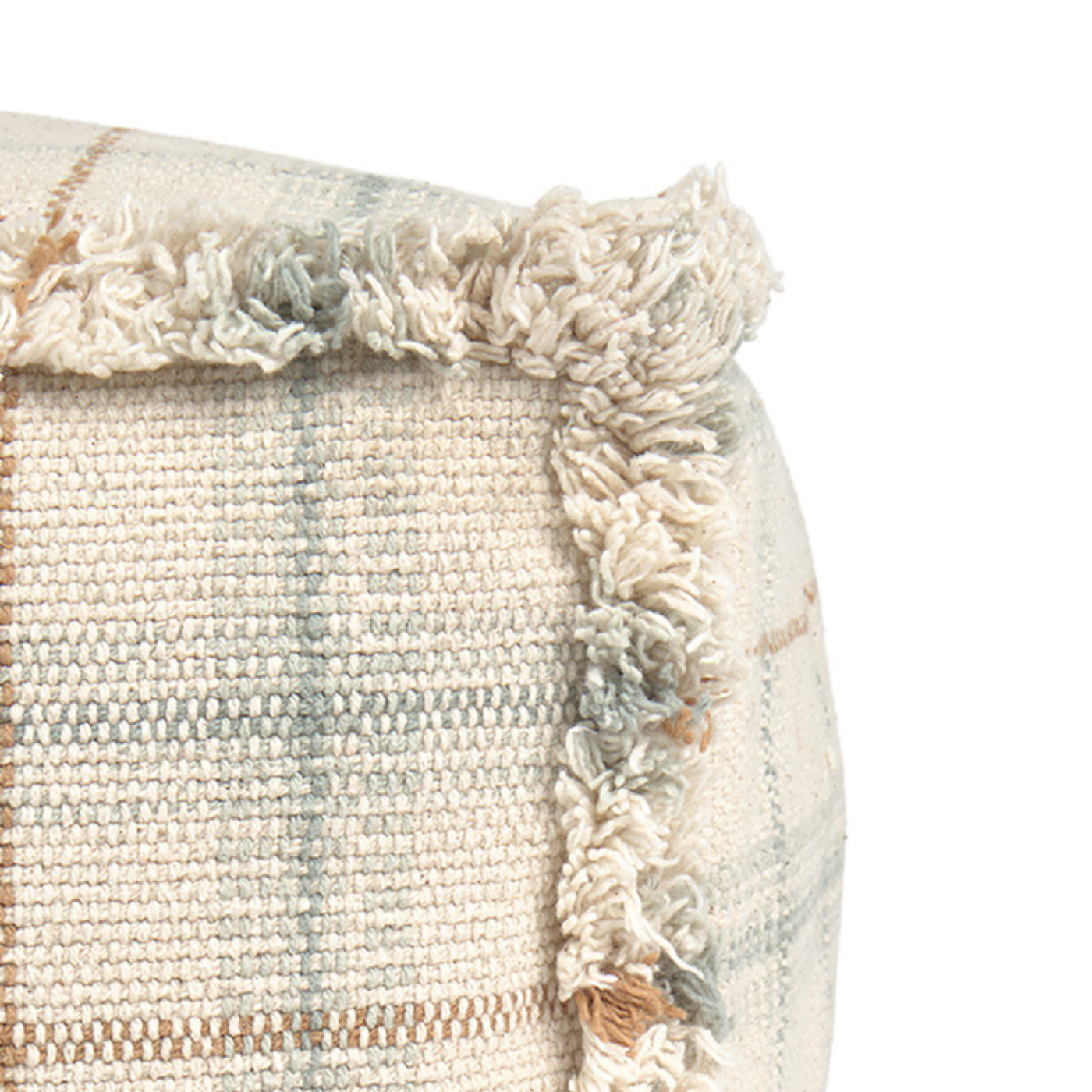Handloom Pouf - Blue Sage - 40 × 40 × 20 cm - Lorena Canals - productfoto - afbeelding 5