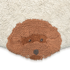 Wasbaar vloerkleed Dogs - Naturel - Ø 140 cm - Lorena Canals - productfoto - afbeelding 4