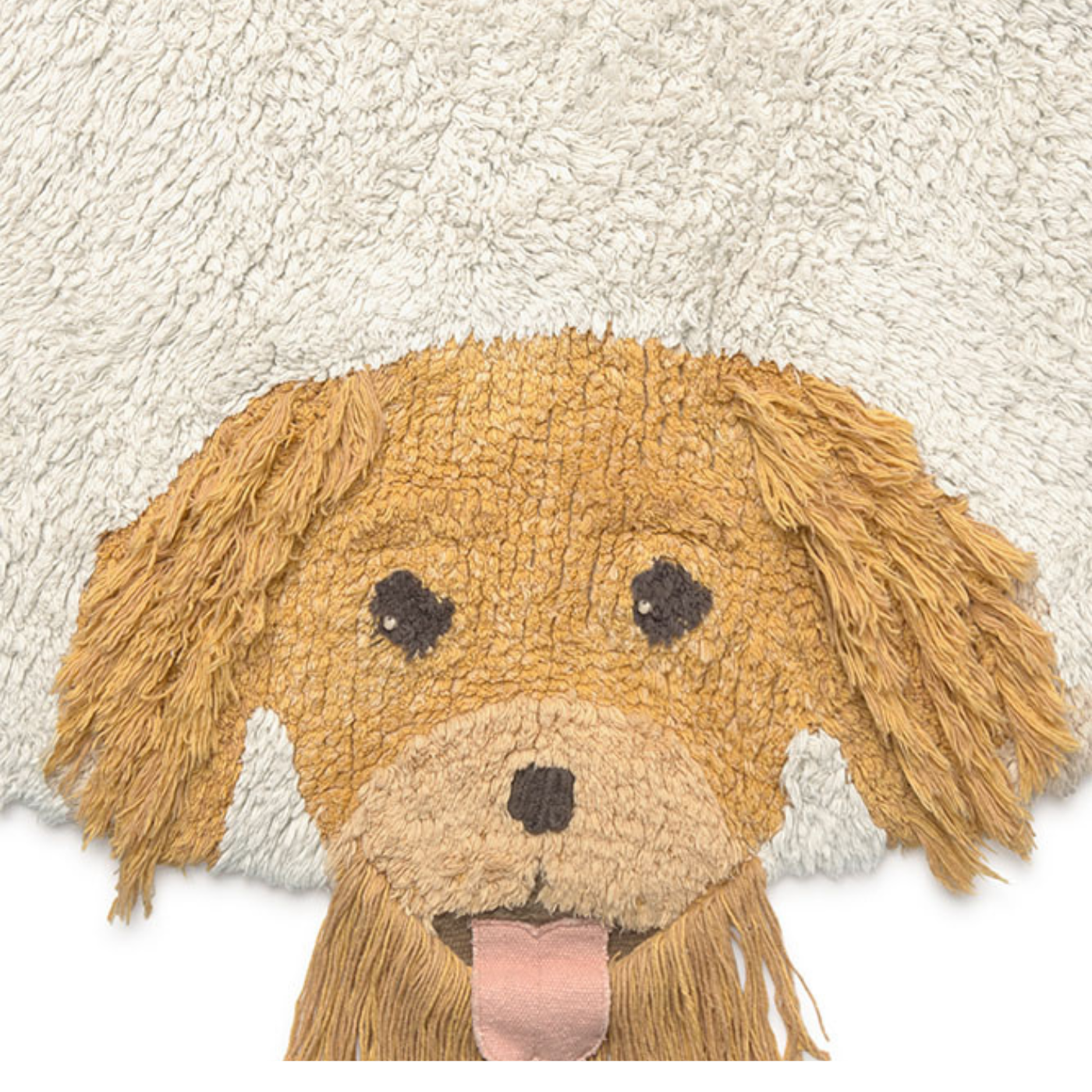 Wasbaar vloerkleed Dogs - Naturel - Ø 140 cm - Lorena Canals - productfoto - afbeelding 8