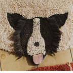 Wasbaar vloerkleed Dogs - Naturel - Ø 140 cm - Lorena Canals - productfoto - afbeelding 6