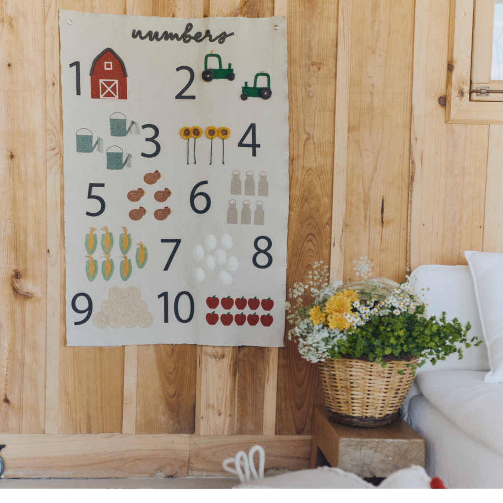 Wall Hanger Farm Numbers - Educatief wandkleed - 70 × 100 cm - Lorena Canals - productfoto - afbeelding 6