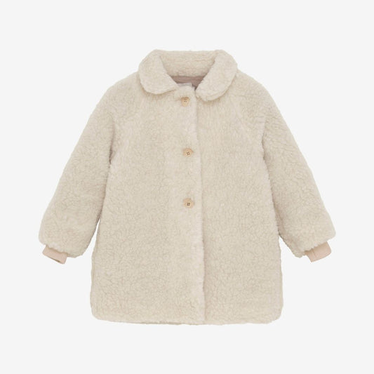 Teddy jas - Merino wol - Cement/beige - Huttelihut